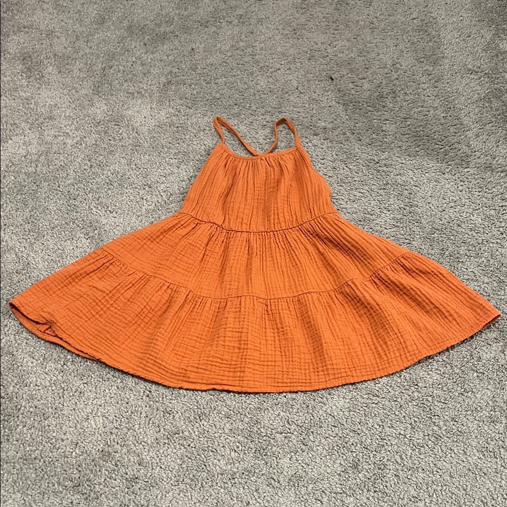 Cat & Jack Orange Kids Casual Dress